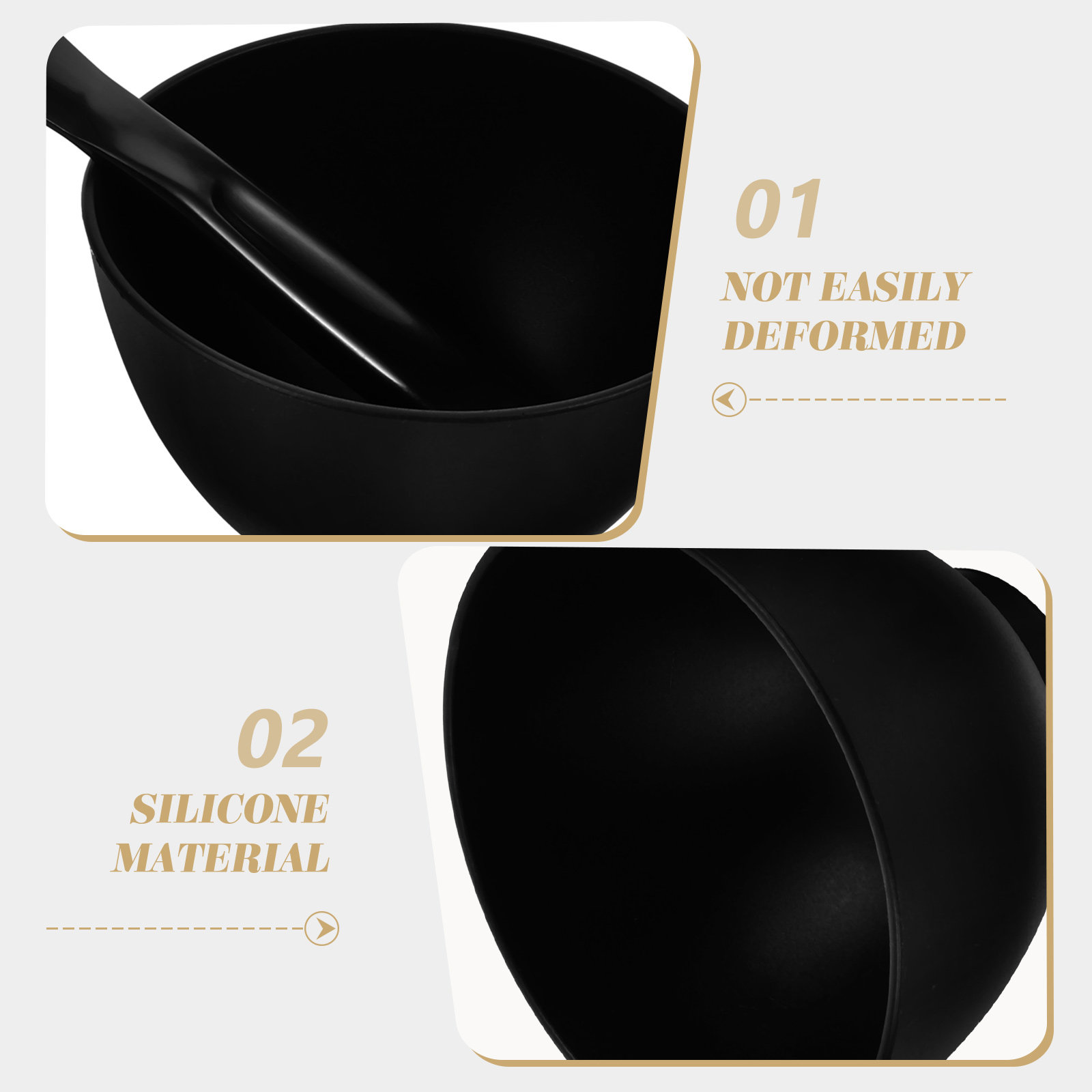 Face Mask Silicone - ชุดชามผสมมาส์กหน้าซิลิโคน 1 ชุด ชามผสมมาส์กโคลน DIY และไม้พายสำหรับใช้ในบ้านหรือร้านเสริมสวย