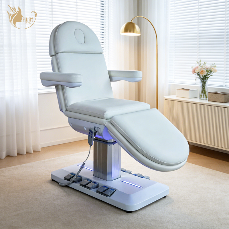 Spa Wellness Design - เตียงนวดสปาดีไซน์ใหม่ เตียงเสริมความงามปรับระดับความสูงได้อัตโนมัติ พร้อมระบบทำความร้อน สำหรับศูนย์สุขภาพและความงาม