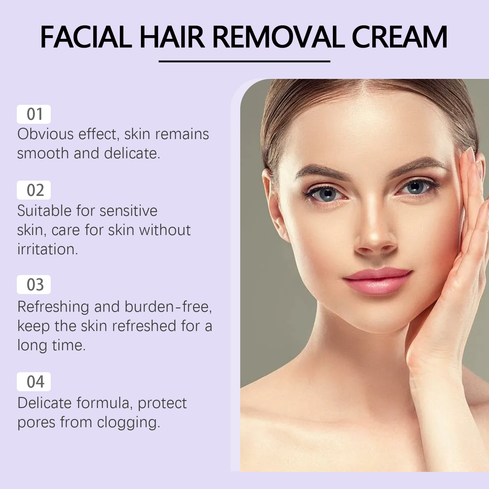 ครีมกำจัดขนบนใบหน้า ไม่เจ็บปวด - Hair Removal Cream บทวิจารณ์และราคา